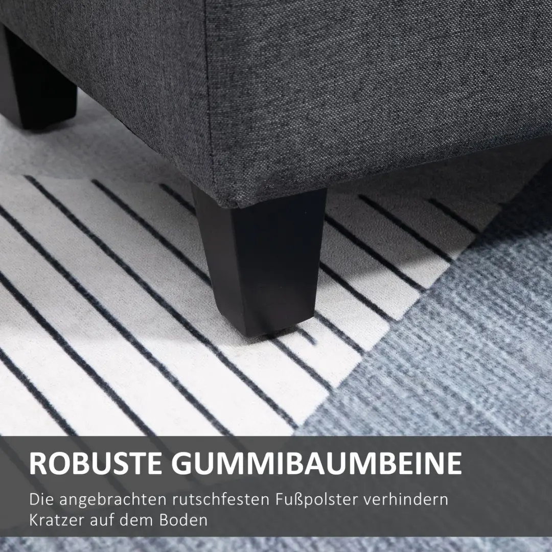 Homcom Sitzbank 838-166 - Grijs - 72.9L