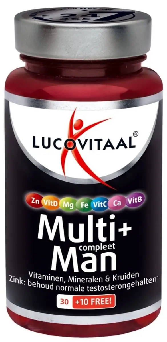 Lucovitaal Multi+ Compleet Man 160g - 4x40 Tabletten