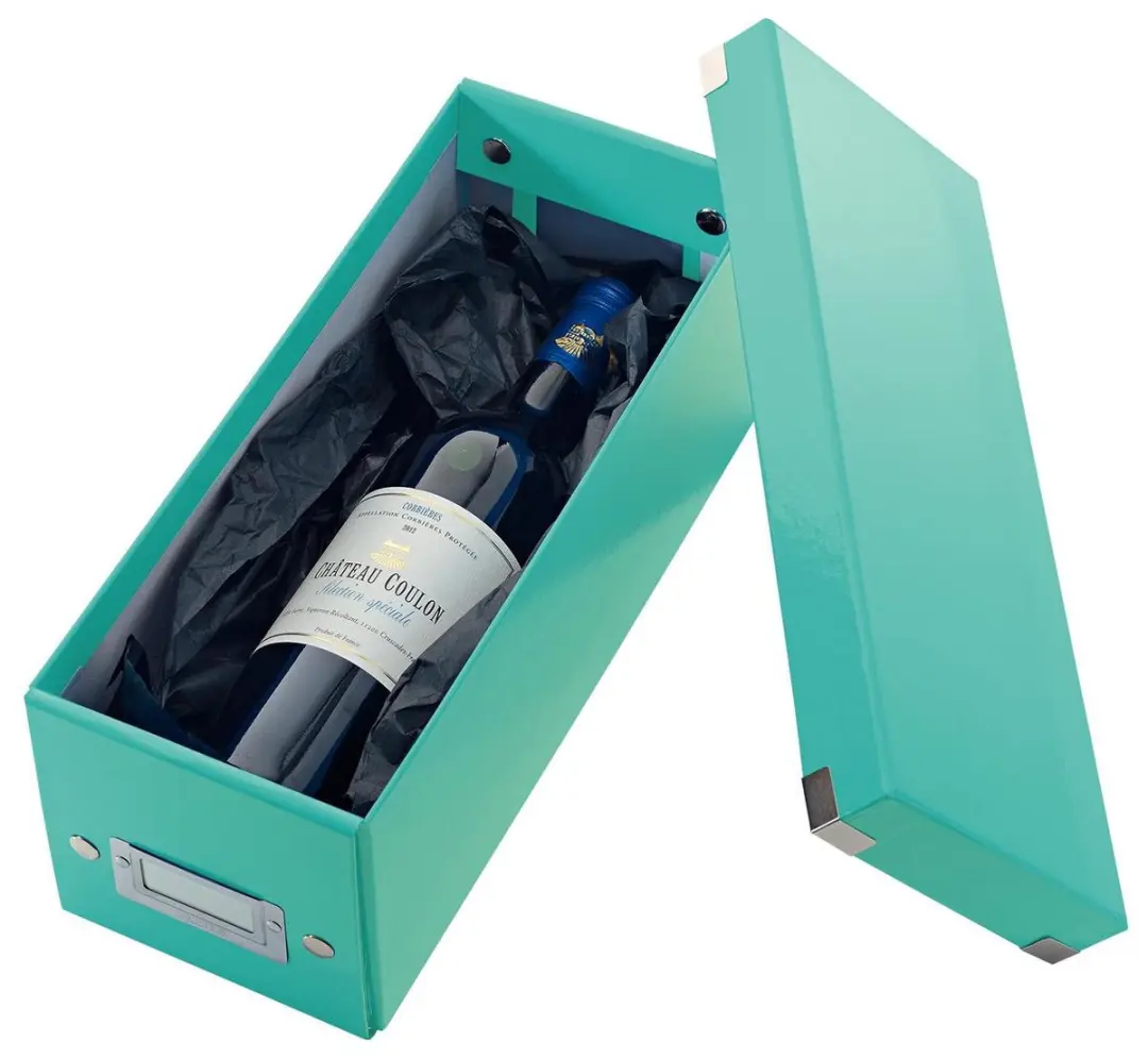 Leitz WOW Click & Store Opbergdoos CD's - 14,3x35,2cm - IJsblauw
