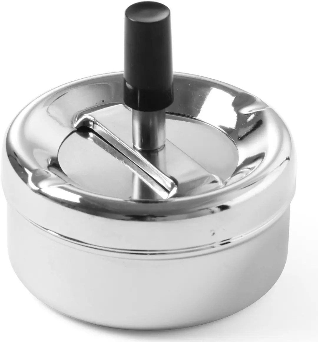 HENDI 440209 Asbak - Ø90x45mm - Verchroomd zilver