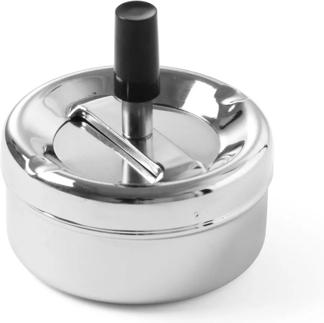 HENDI 440209 Asbak - Ø90x45mm - Verchroomd zilver