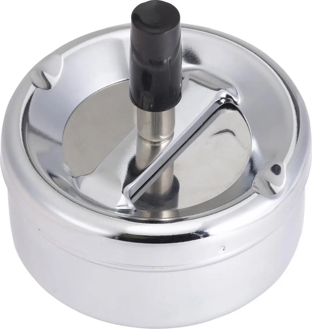 HENDI 440209 Asbak - Ø90x45mm - Verchroomd zilver