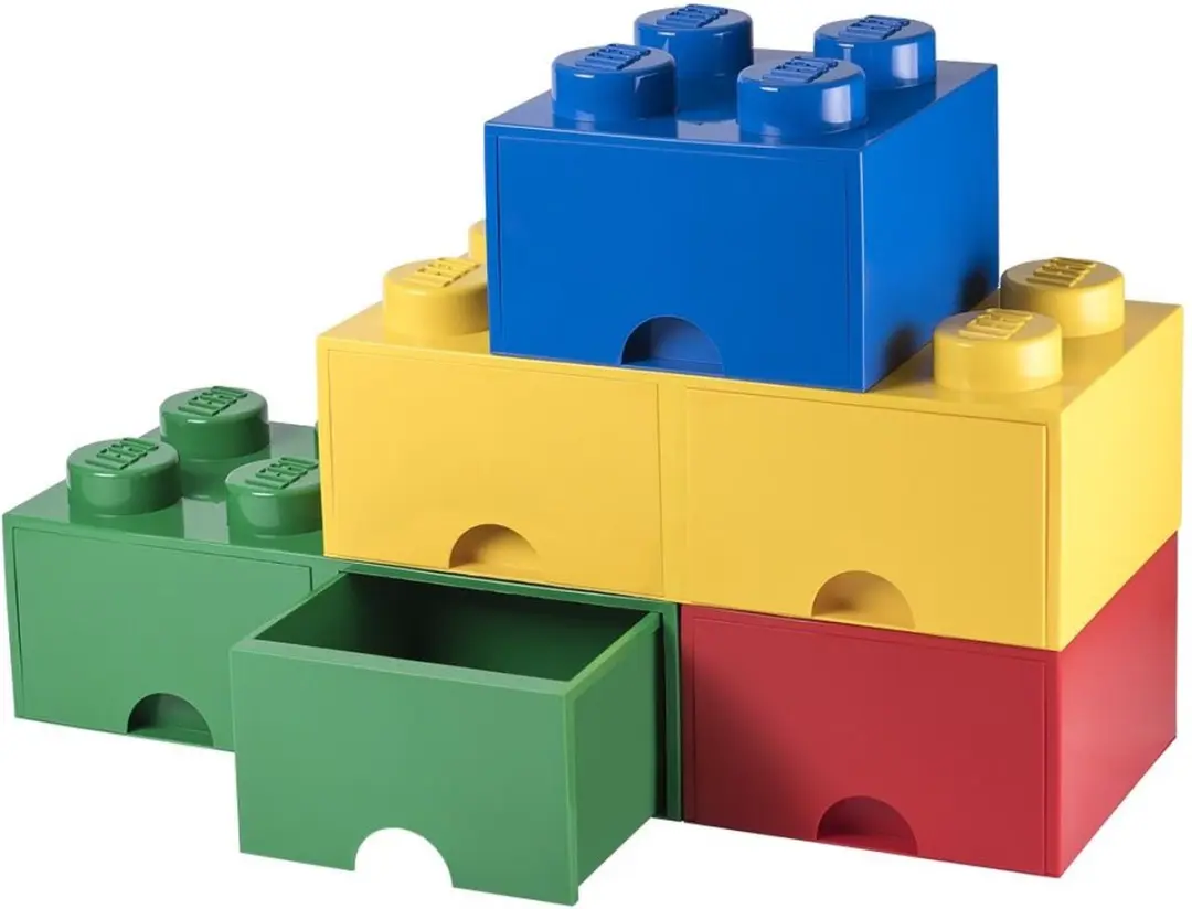 LEGO Brick 8 Opbergbox met Lades - Groen - afbeelding 6 van 6