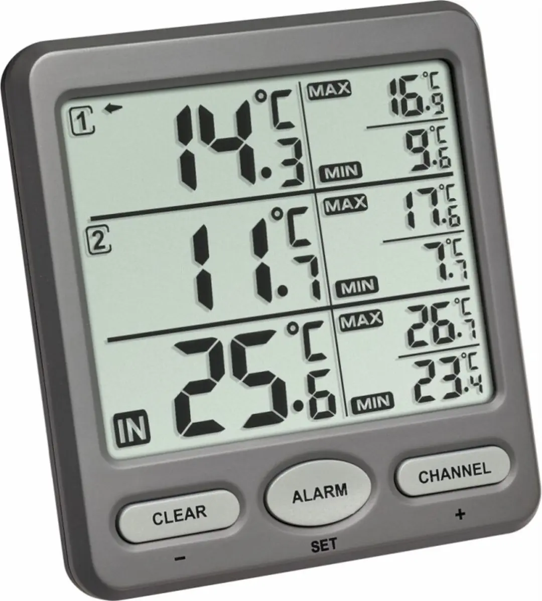 TFA Dostmann TRIO 30.3062.10 Draadloze Thermometer