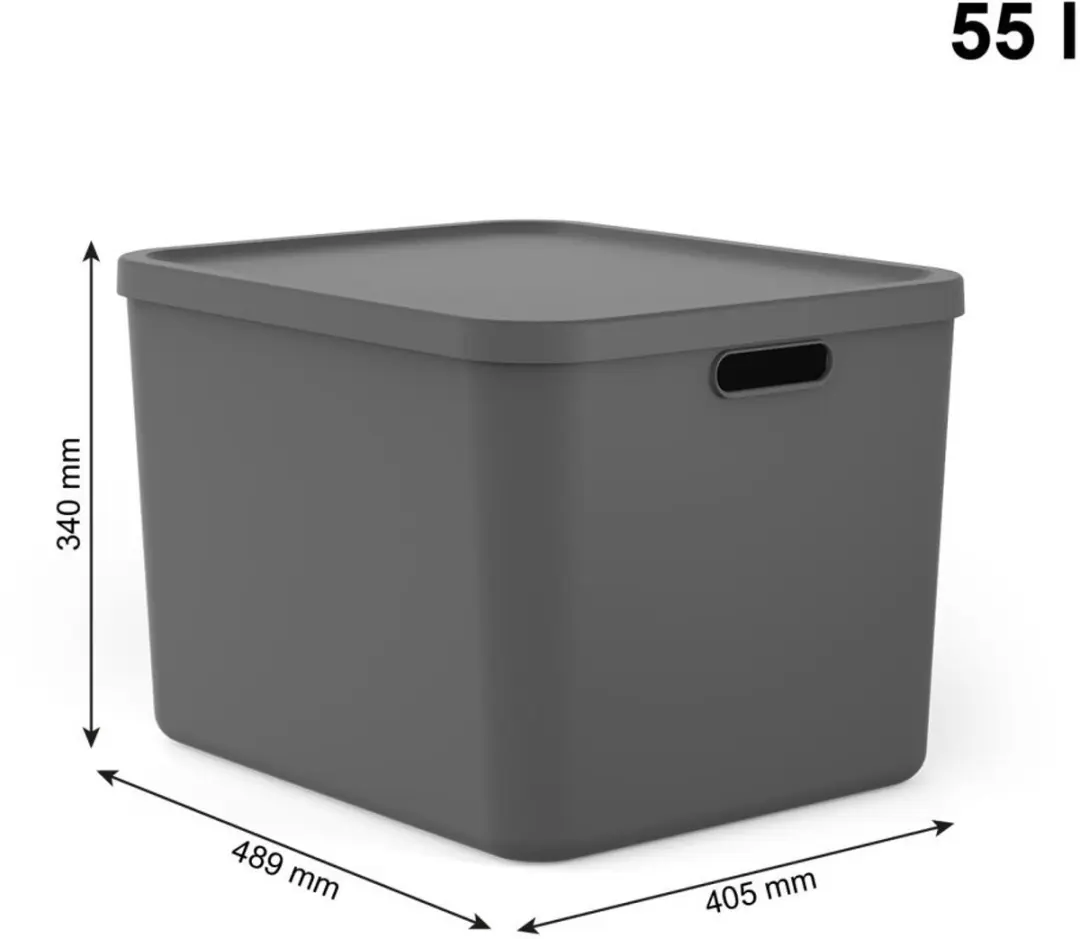 Rotho Albula Multibox 55L - Antraciet