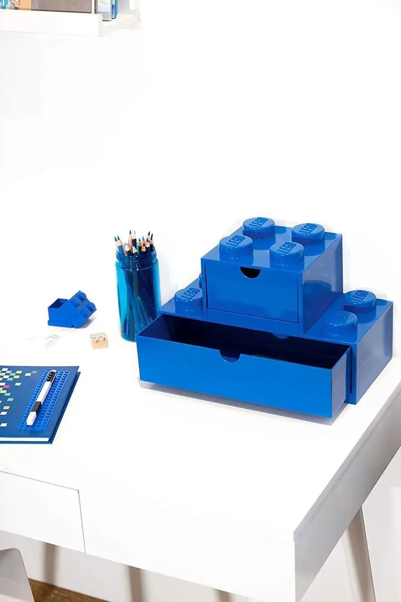 Bureaulade Brick 8, Blauw - LEGO