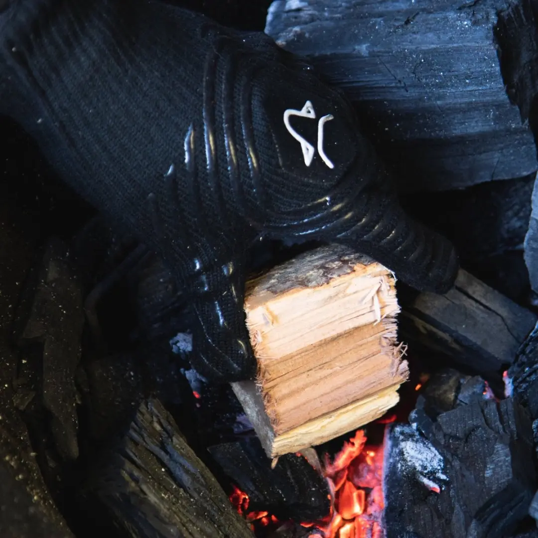 Cookinglife Grill Charcoal Startersset - 8kg Houtskool & Accessoires - 4 Stuks