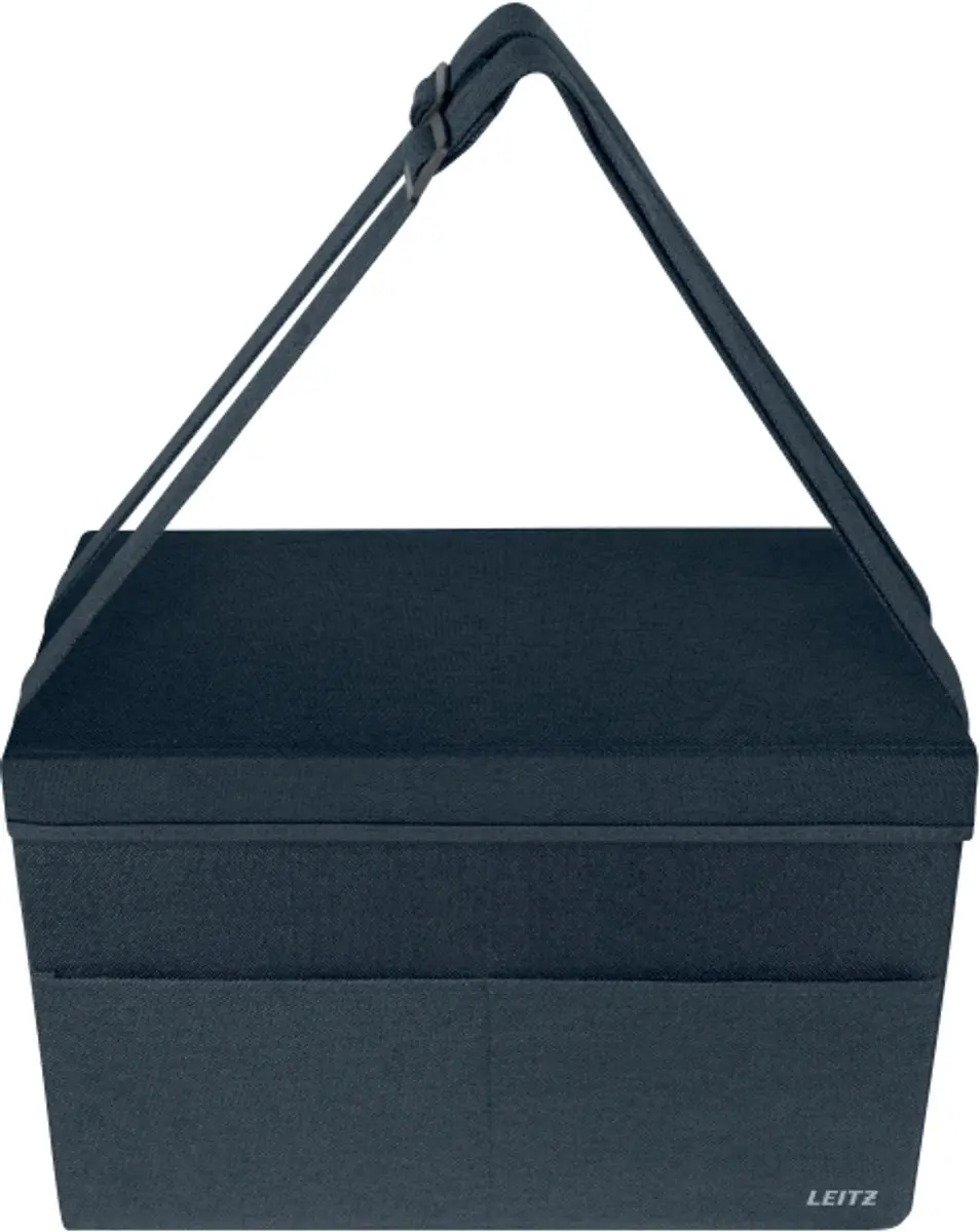 Leitz Stoffen Hot Desking Opbergtas 18.5L - 3 Vakken - Laptop tot 14" - Fluweel grijs