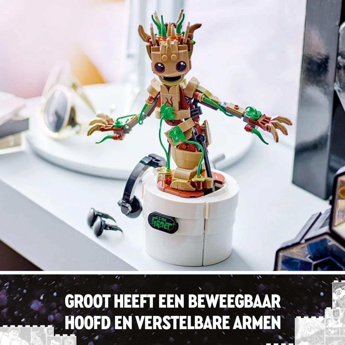 LEGO Marvel Dansende Groot 76297 - 459 Stukken