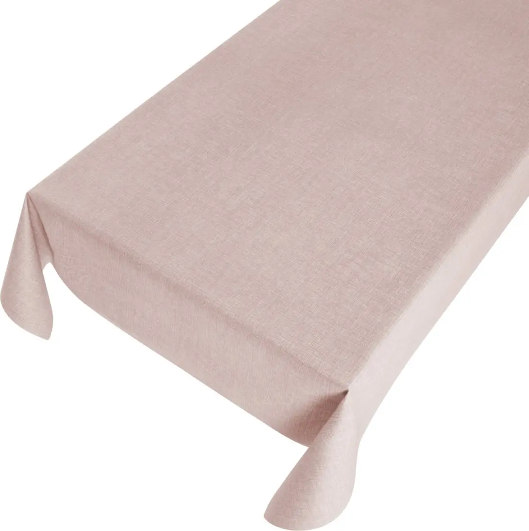 Bellatio Design Tafelzeil Linnenlook Roze 140x245cm