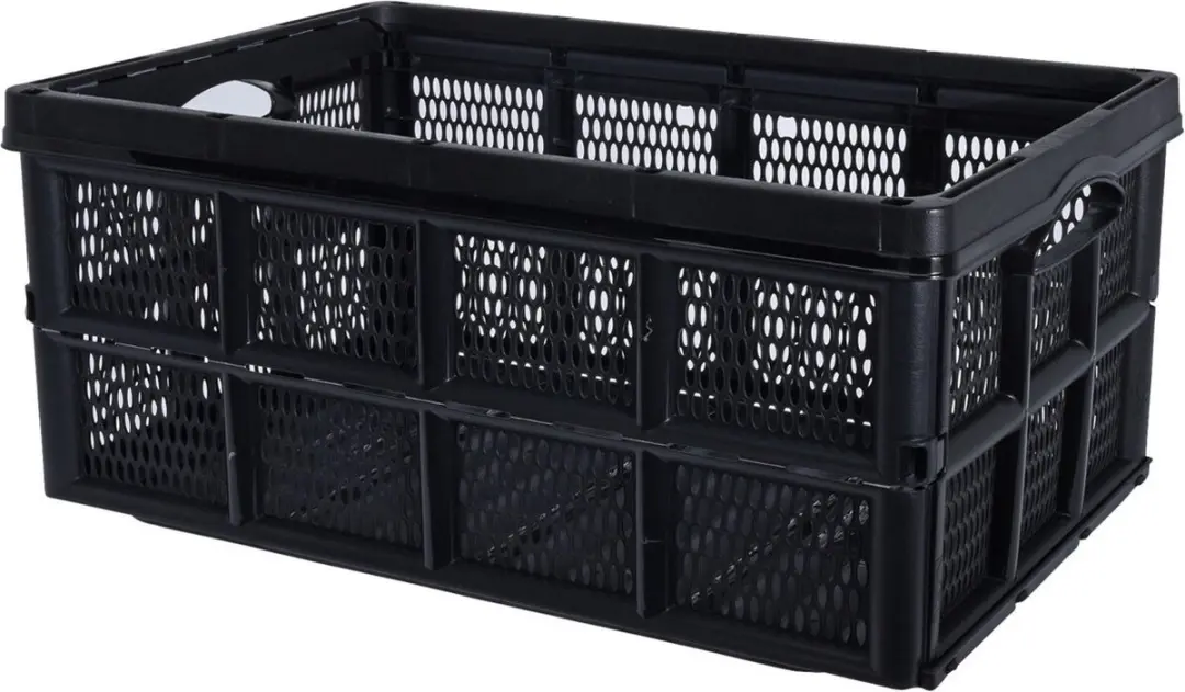 Excellent Houseware Inklapbare Boodschappenkrat - 3 Stuks 48x35x24cm