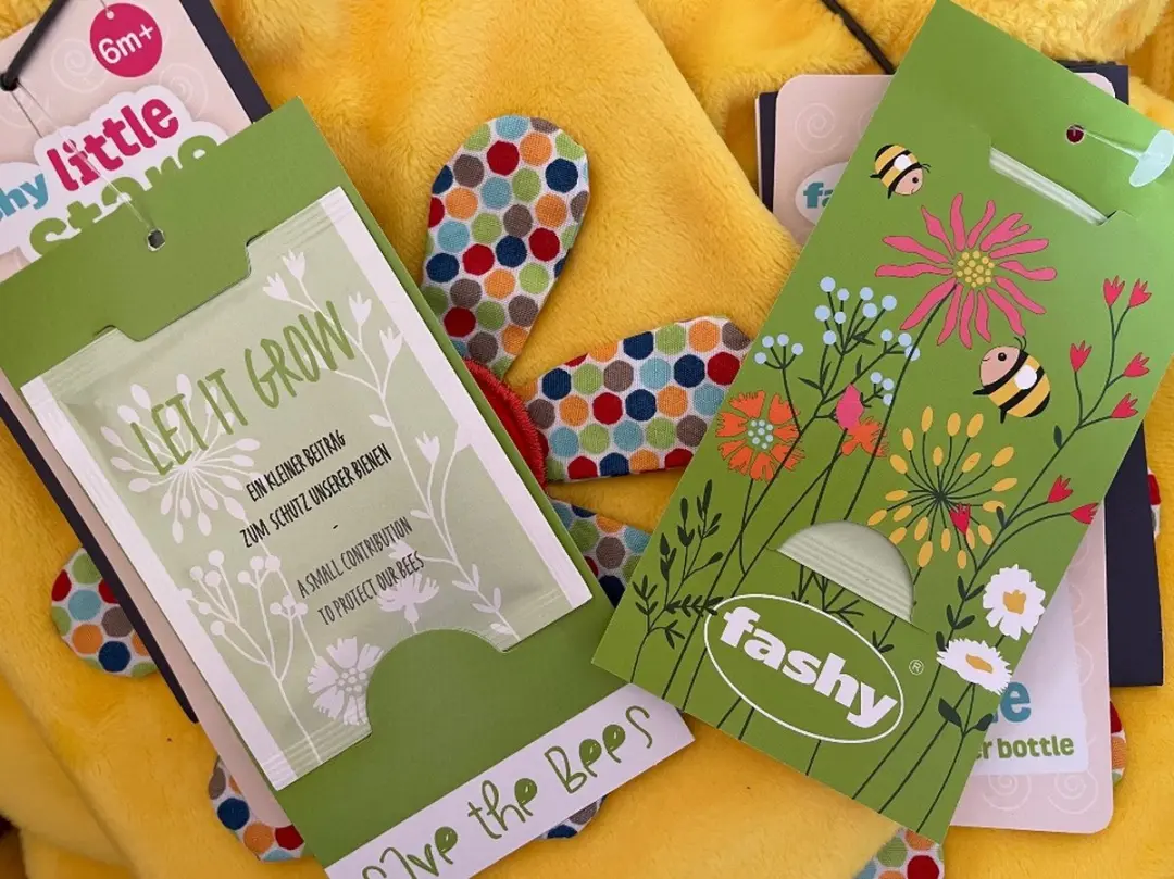 Fashy Kinderkruik 0,8L - Geel met Bloem