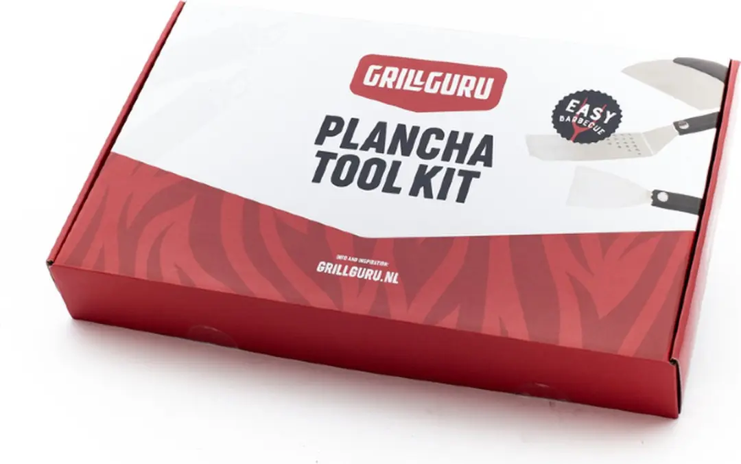 Grill Guru Powerplate Plancha Toolkit - Zwart/RVS