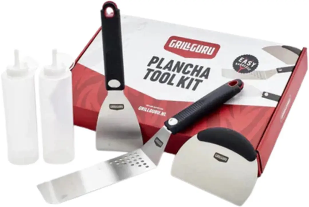 Grill Guru Powerplate Plancha Toolkit - Zwart/RVS