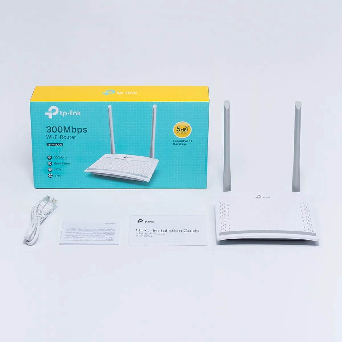 TP-Link TL-WR820N WiFi 4 Router - 3x LAN/WAN