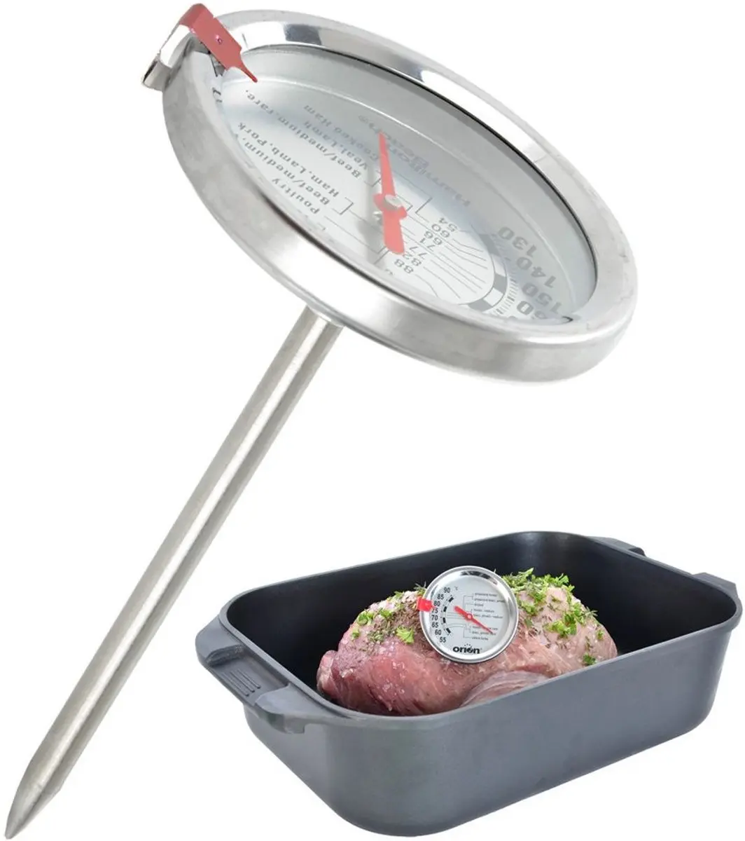 Orion Vleesthermometer Roestvrij Staal 12cm - 50-90°C