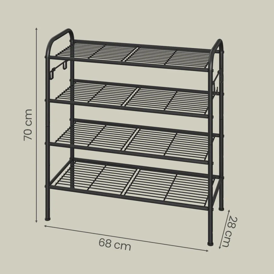 Songmics Schoenenrek LMR069B01 - 15 Vakken Diepzwart - afbeelding 2 van 6