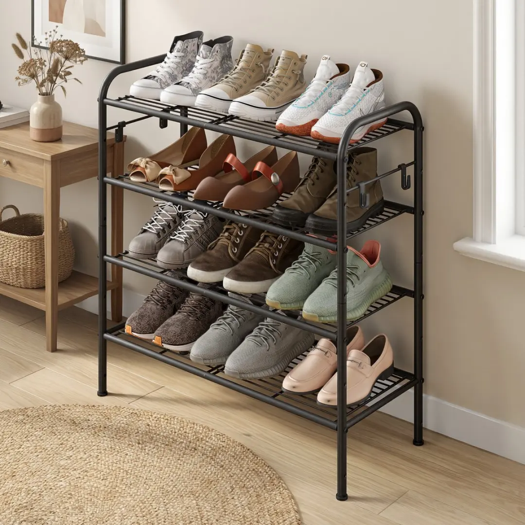 Songmics Schoenenrek LMR069B01 - 15 Vakken Diepzwart - afbeelding 4 van 6