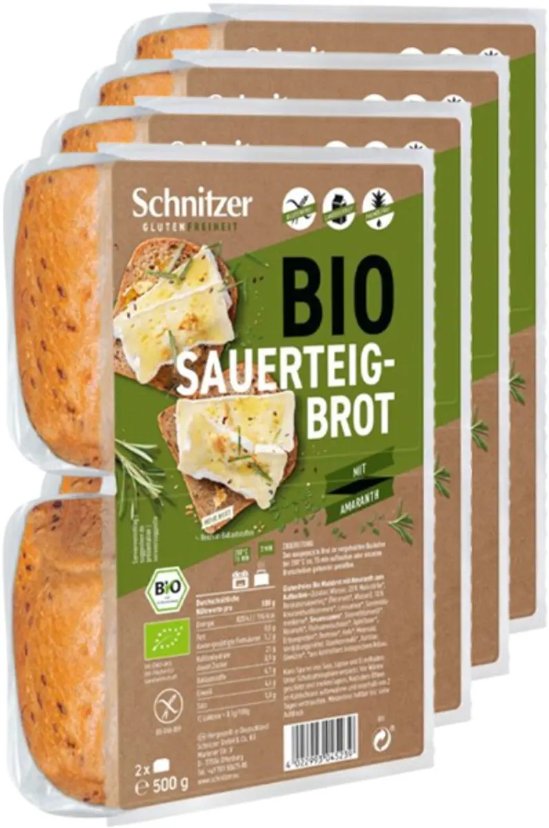Schnitzer Amaranth Zuurdesem 4x500g