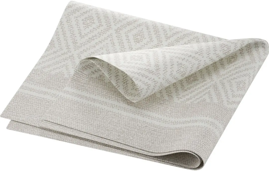 Duni Vicenza Servet 40x60cm - 45 Stuks - Grijs/Wit