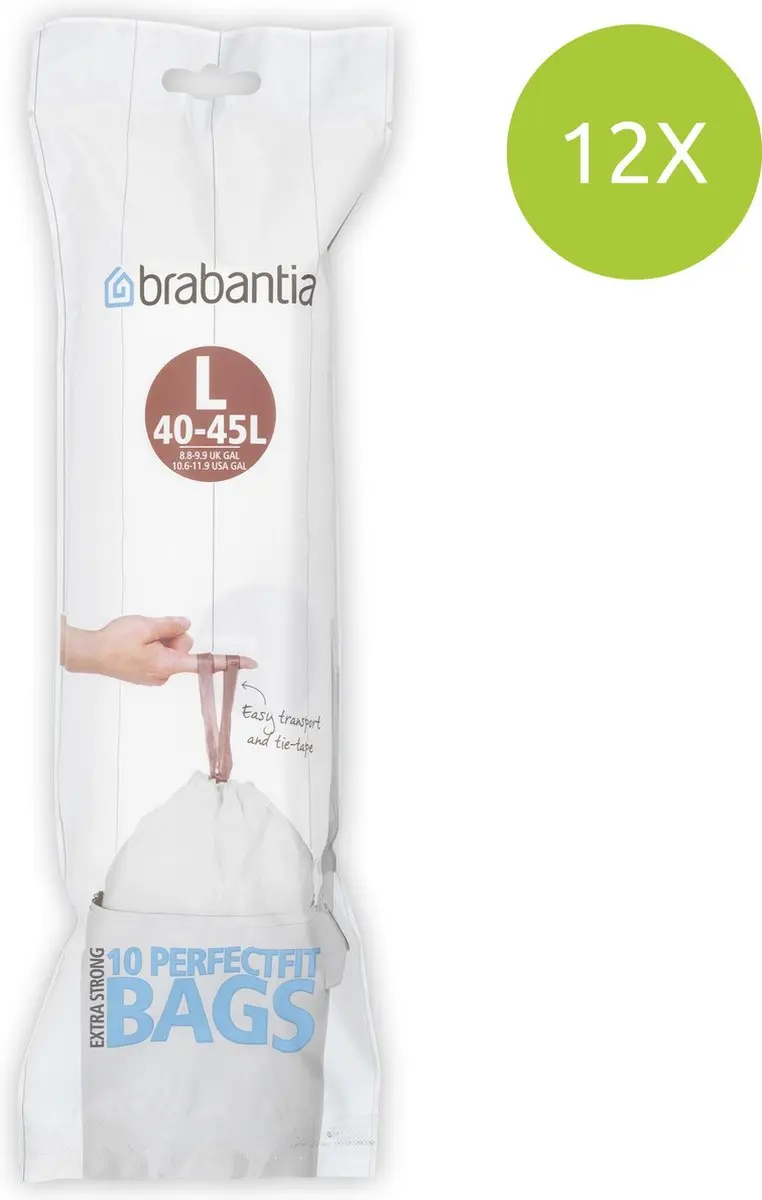 Brabantia Perfect Fit Afvalzakken Code L