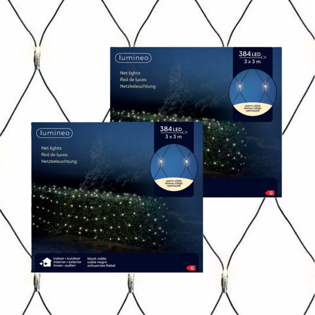 Lumineo Kerstnetverlichting 384 Warm Wit