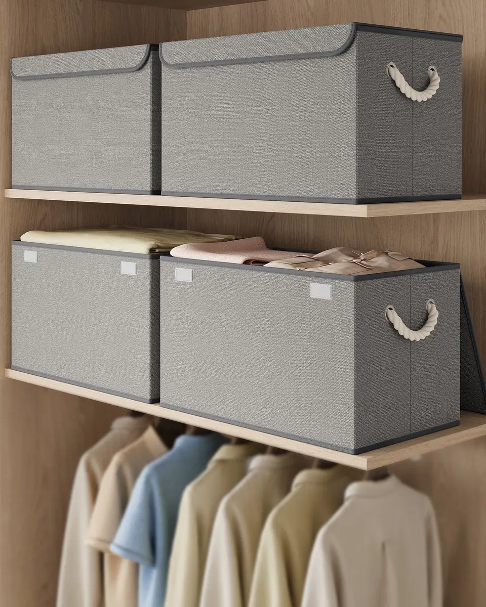 Songmics Opbergbox 3-delig Duifgrijs - 45L