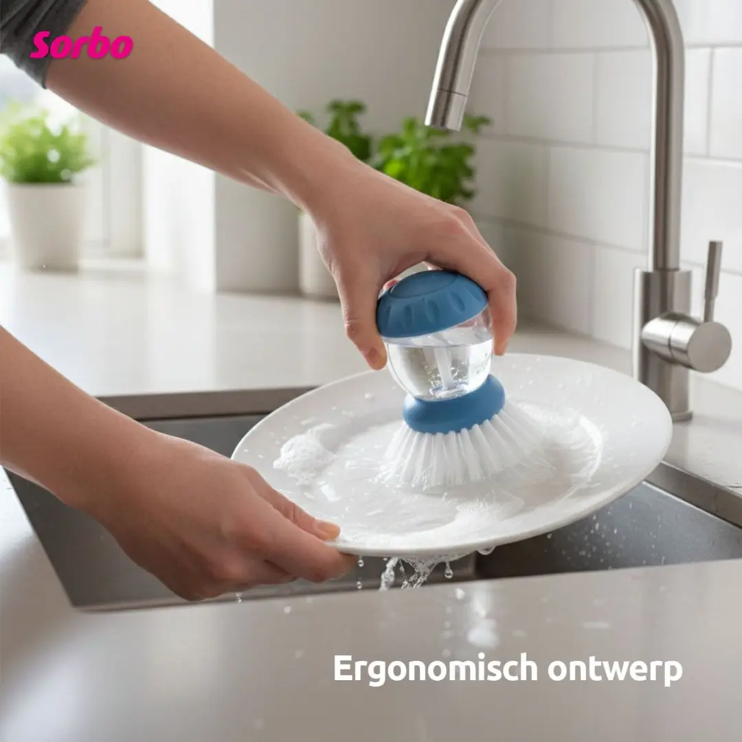 Sorbo Quick & Easy Afwasborstel - Zeepdispenser - Assorti