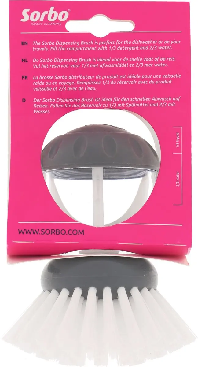 Sorbo Quick & Easy Afwasborstel - Zeepdispenser - Assorti