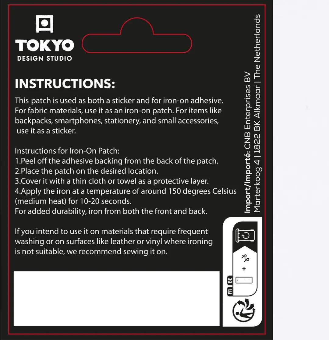 Tokyo Design Studio Torii Patch - 2 Way - Rood/Zwart