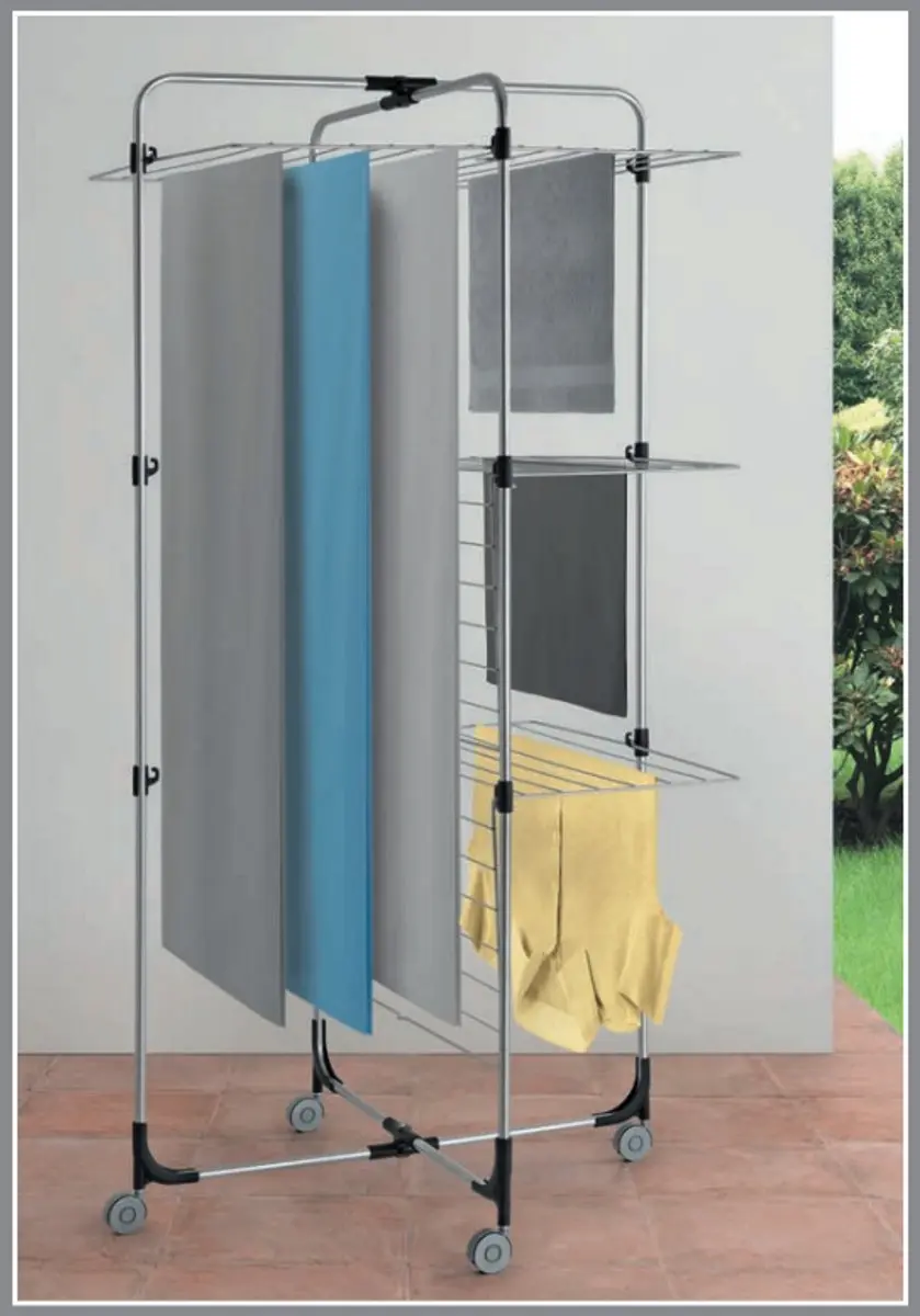 Tomado Droogtoren Aliseo 30m - 3 Verd. - Zilvergrijs