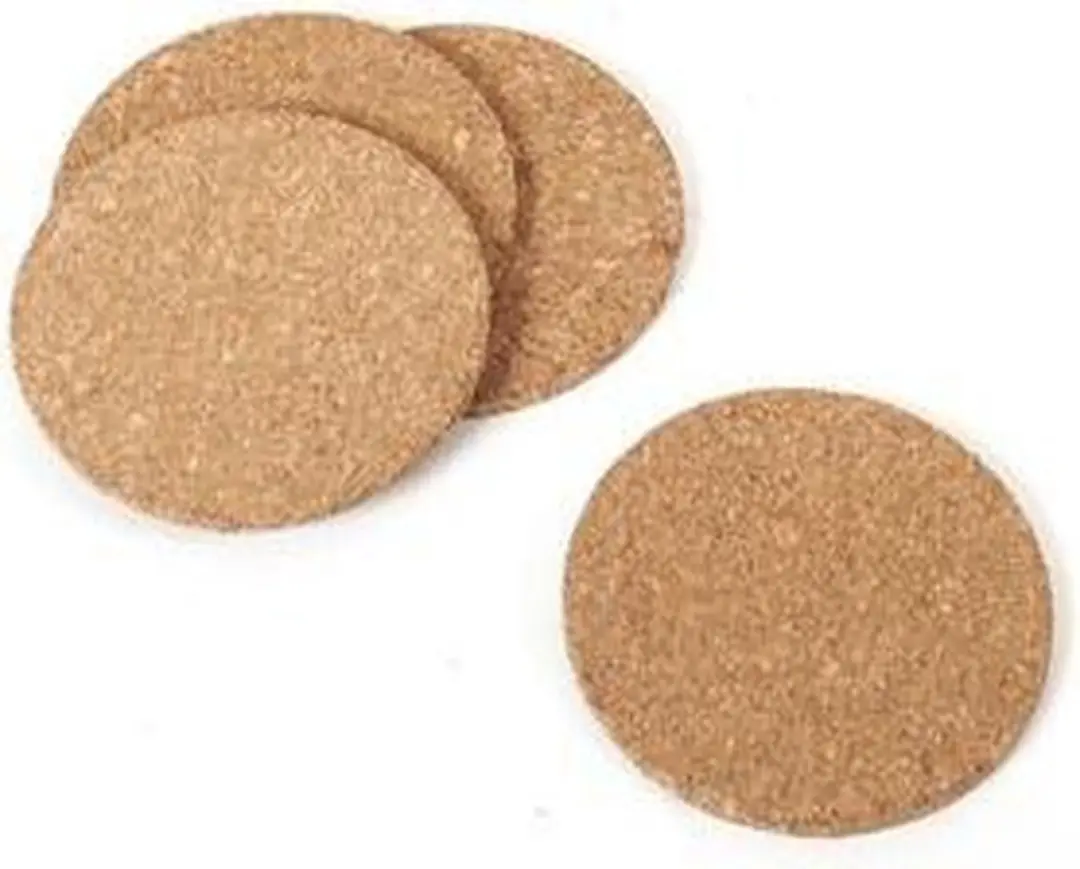 Excellent Houseware Kurk Onderleggers Ø10cm - 6 Stuks