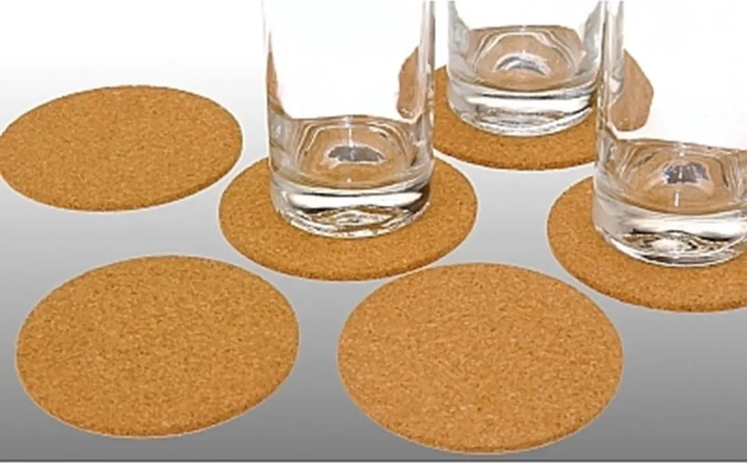 Excellent Houseware Kurk Onderleggers Ø10cm - 6 Stuks