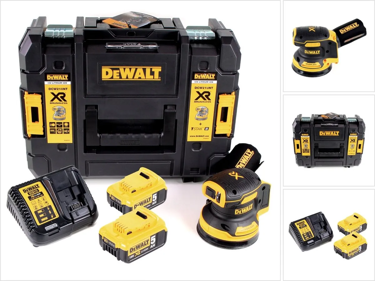 DeWalt DCW210P2 Excentrische Schuurmachine 18V