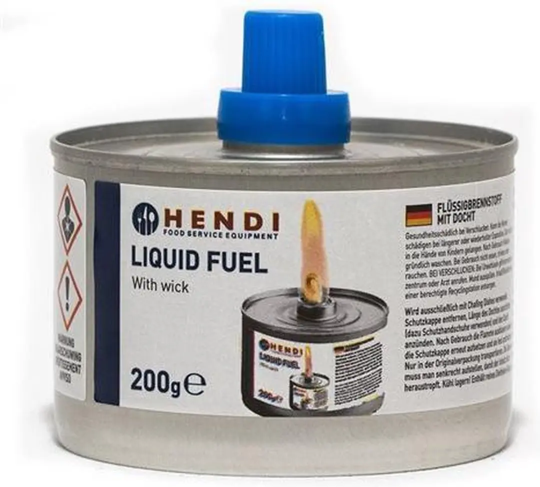 HENDI Vloeibare Brandstof met Lont 200ml - 24 Stuks
