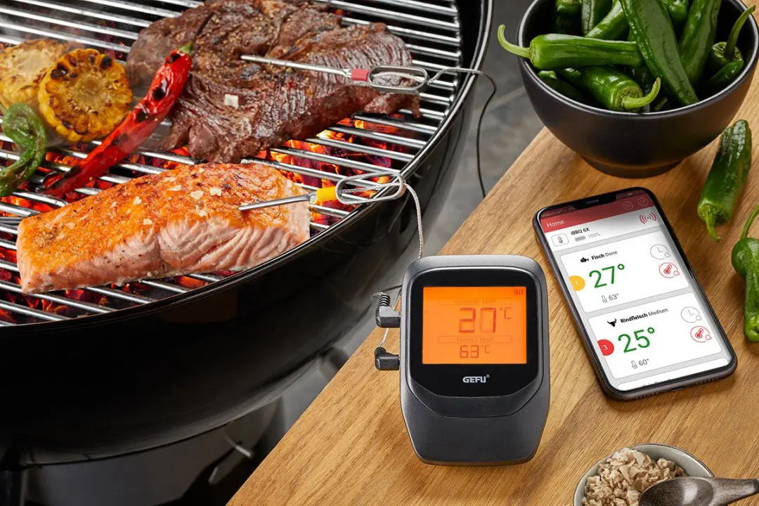 GEFU Control+ Vleesthermometer Bluetooth - Zwart
