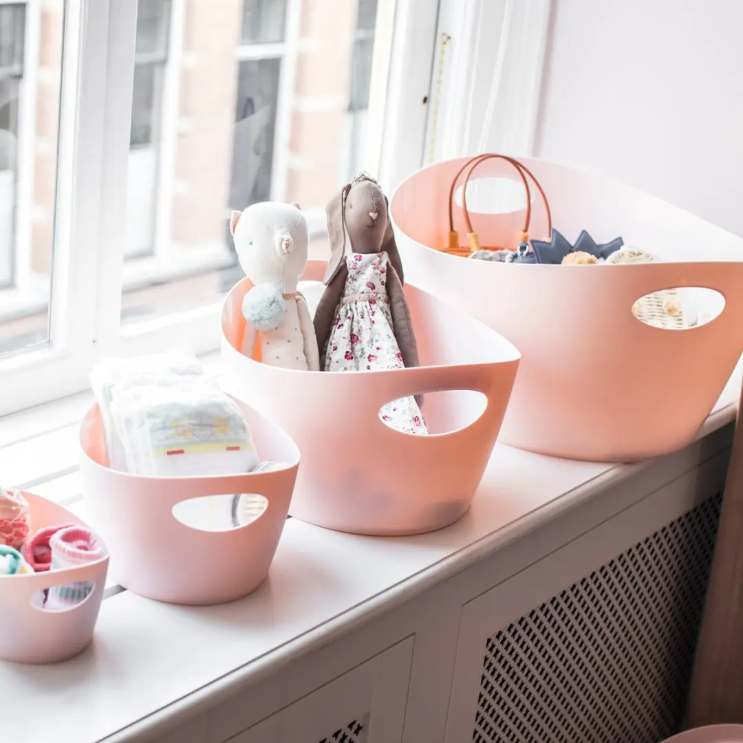 Koziol Organic Organizer Bottichelli M - 4.5L Roze