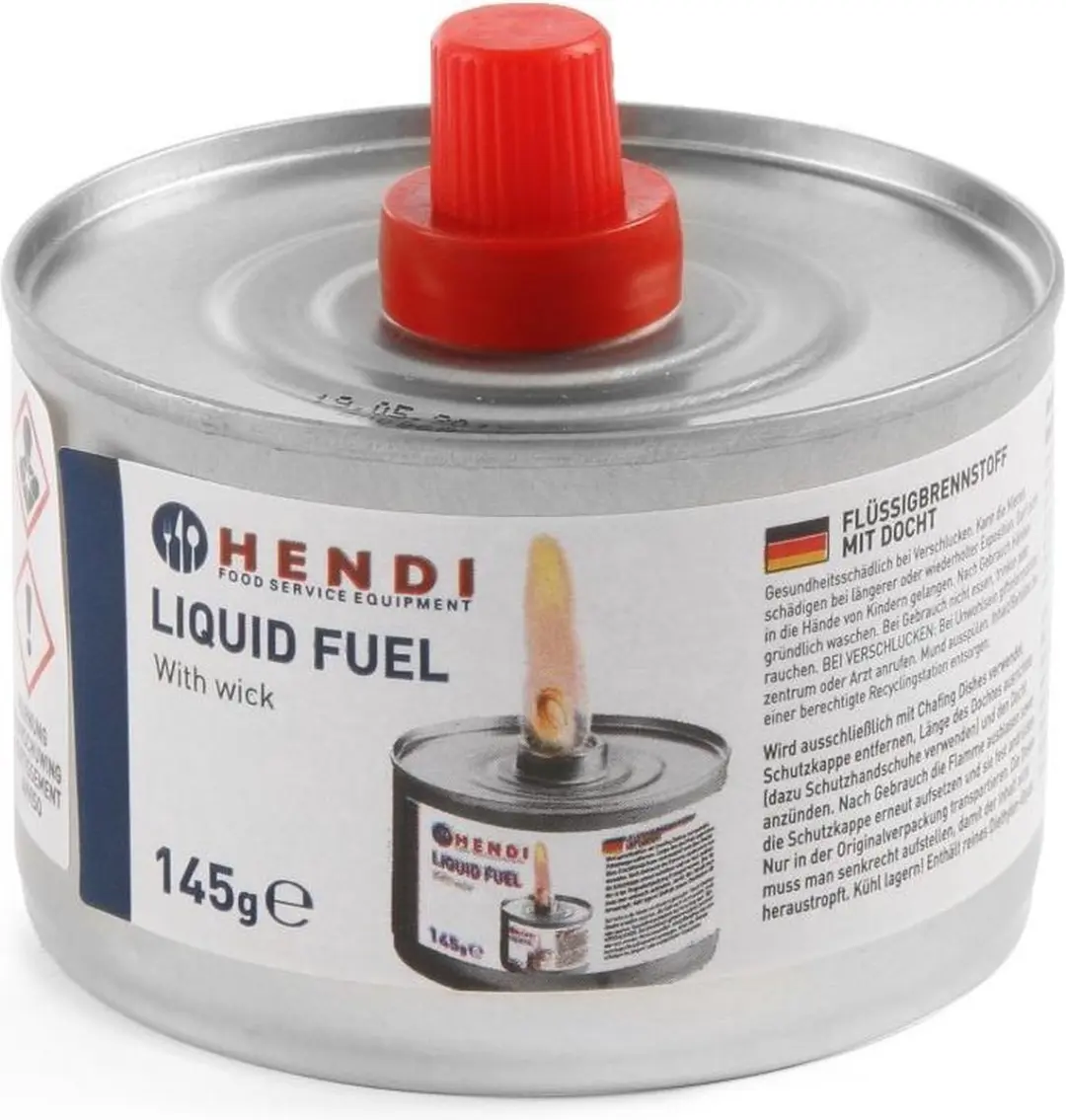 Hendi Vloeibare Brandstof Verstelbare Lont 250ml - 6 Stuks