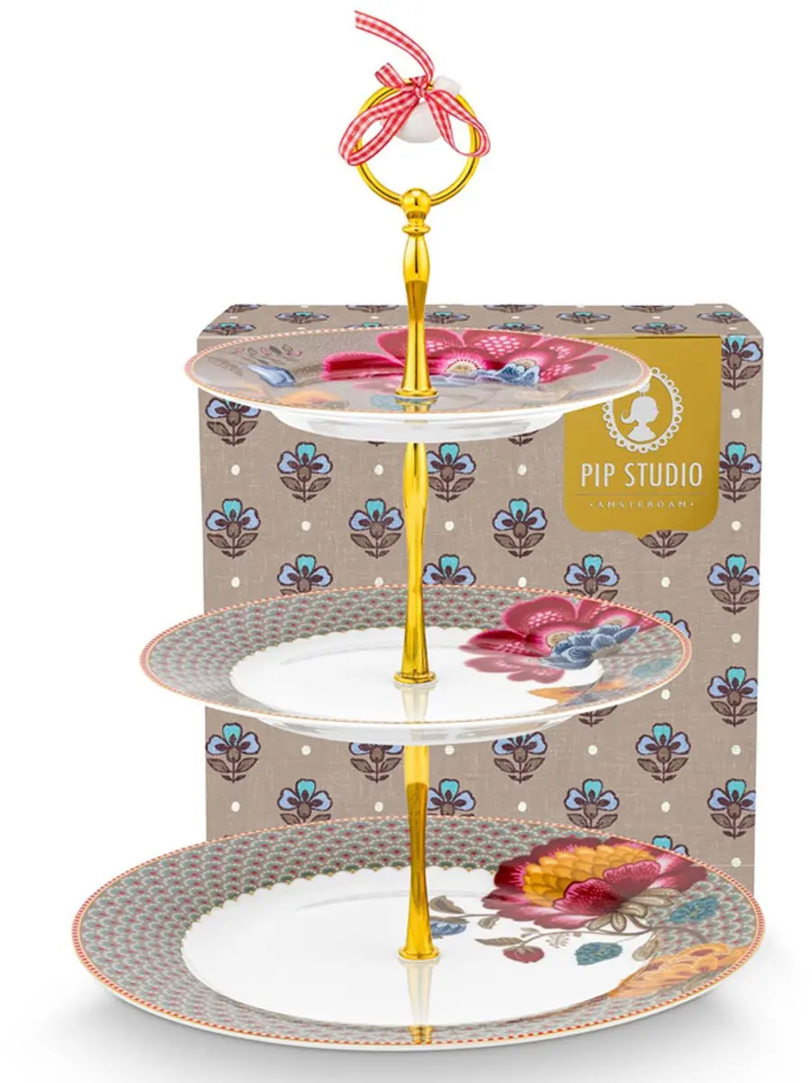 Pip Studio Taartstandaard Blooming Tales 3 Lagen