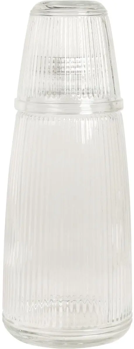Excellent Houseware Glazen Karaf & Glas Set 1L - Transparant