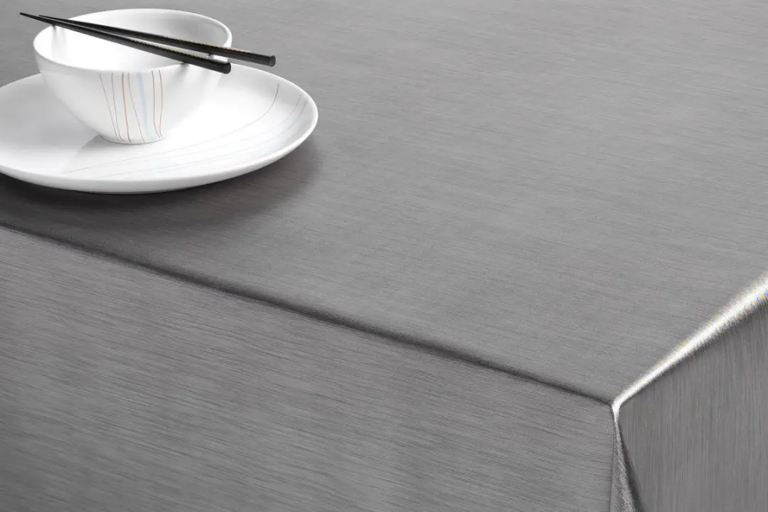 Bellatio Design Tafelkleed Grijs Metallic 140x180cm