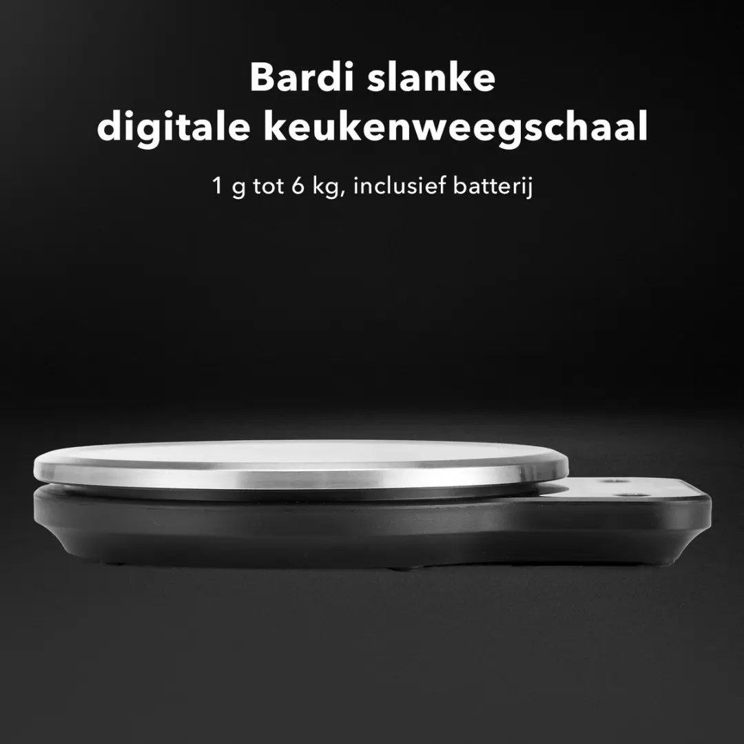 Bardi Digitale Keukenweegschaal 50376 - 10kg RVS