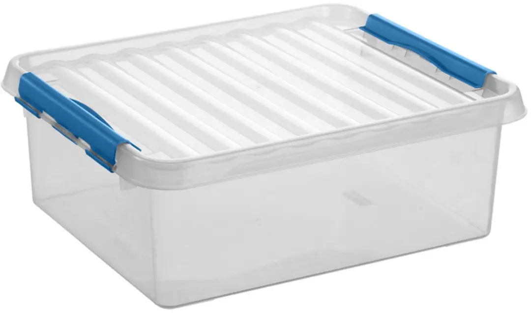 Sunware Q-Line Opbergboxen Set 25L & 36L - Kunststof - Blauw