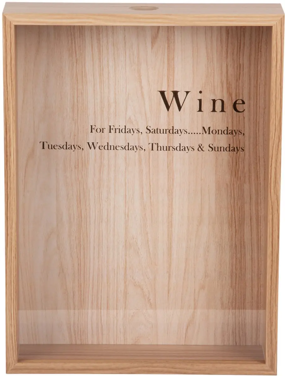 Present Time Wine Momentum Box Licht hout