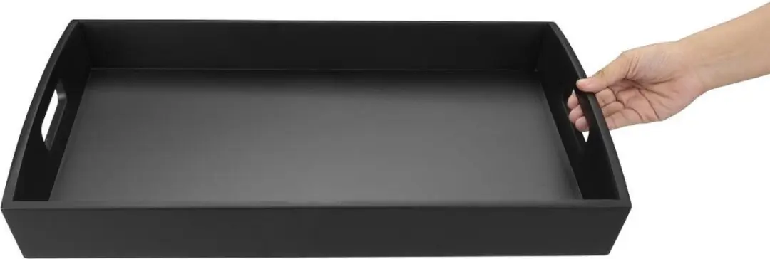 Olympia Bamboe Zwart Groot Dienblad DP883 - 510x350x70mm