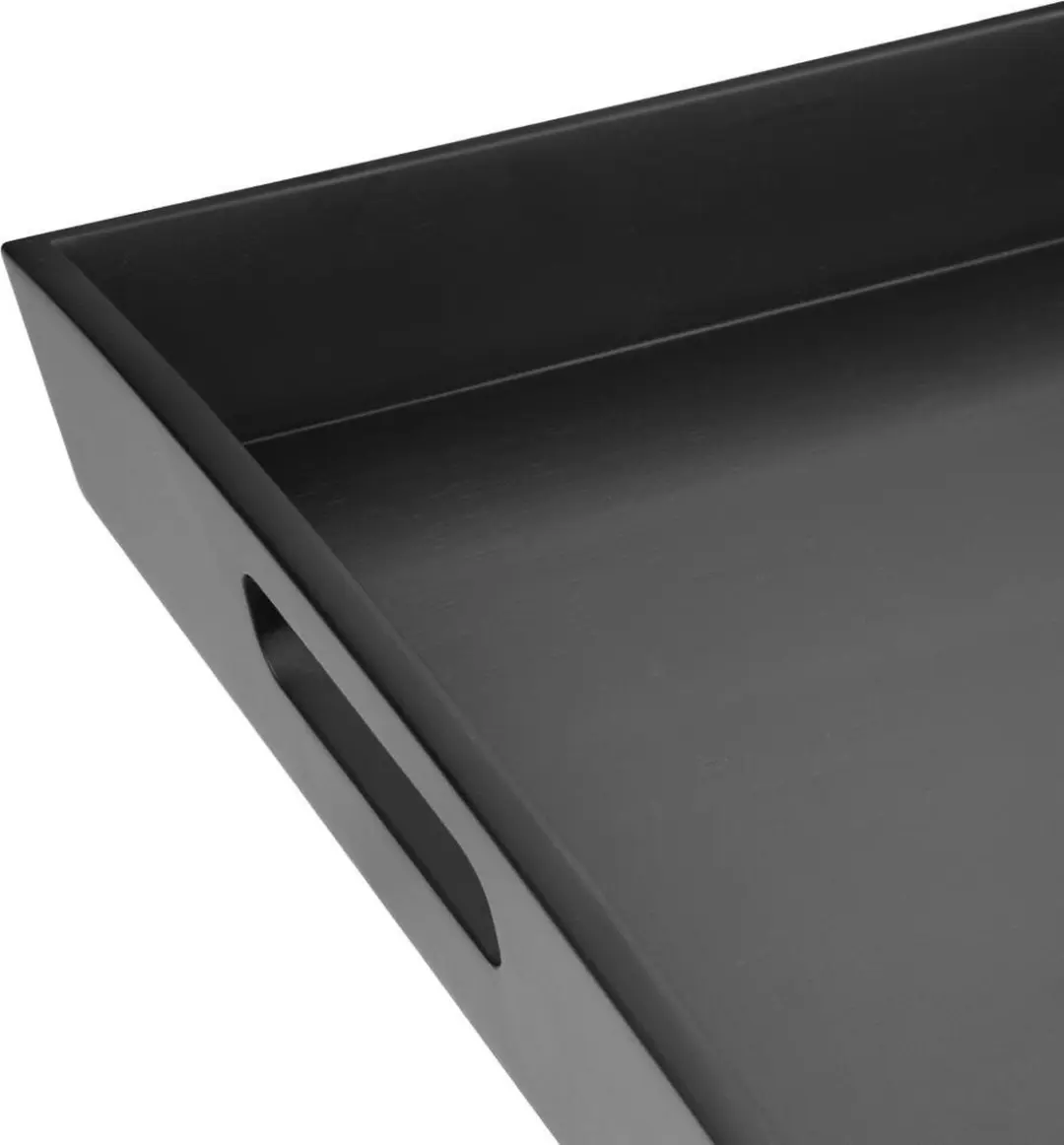 Olympia Bamboe Zwart Groot Dienblad DP883 - 510x350x70mm