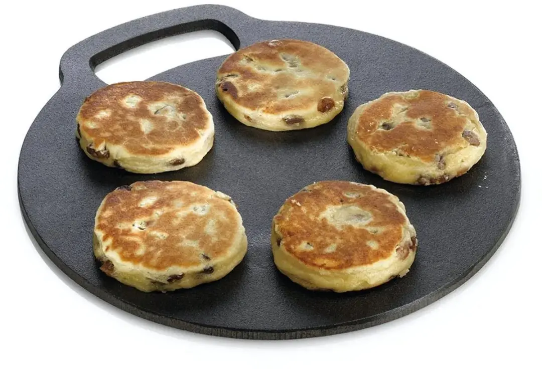 KitchenCraft Pizzasteen 27cm Gietijzer - Antiaanbaklaag - afbeelding 6 van 6