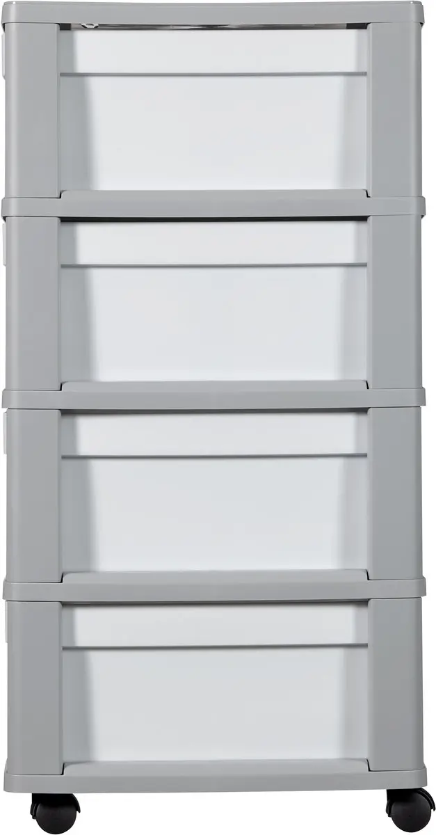 Curver Infinity Ladesysteem 4x11L - 36x30x66cm - Wit - afbeelding 6 van 6