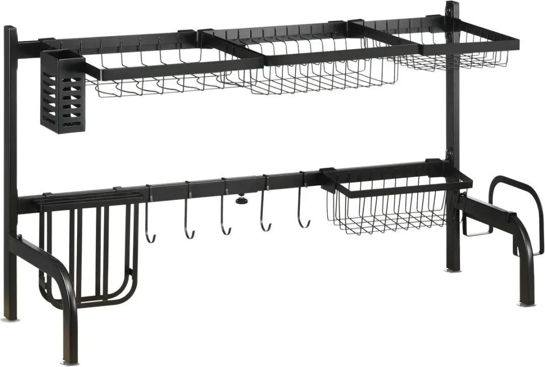 Homcom Afdruiprek Staal 93x30x52cm