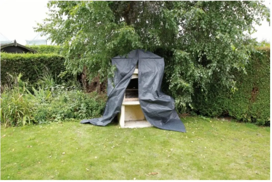 Nature Tuinmeubelhoes Barbecue 253x128x80cm - Grijs